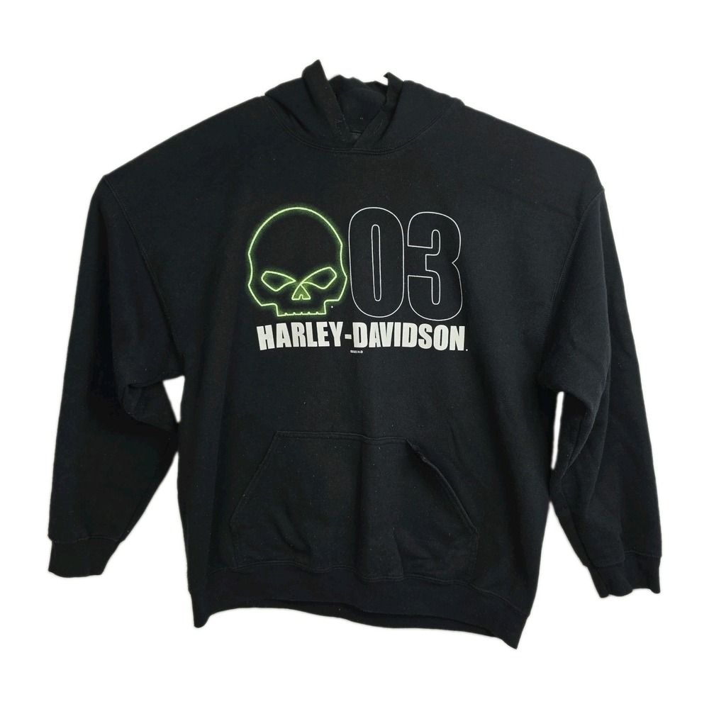 Harley-Davidson Hoodie Sweatshirt‎ Men's XL Black Coralville, IA